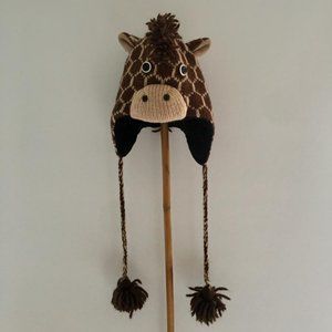 deLux Geoff The Giraffe Knit Winter Hat